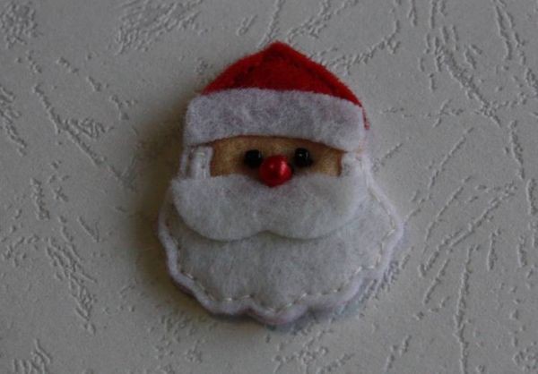 Украшение из фетра "Дед Мороз"