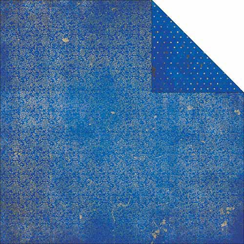 Бумага из коллекции "Doubledot" Blueberry Vintage (Bo Bunny) 