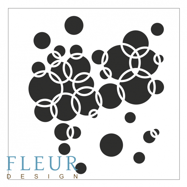Трафарет "Колечки" (Fleur Design)   