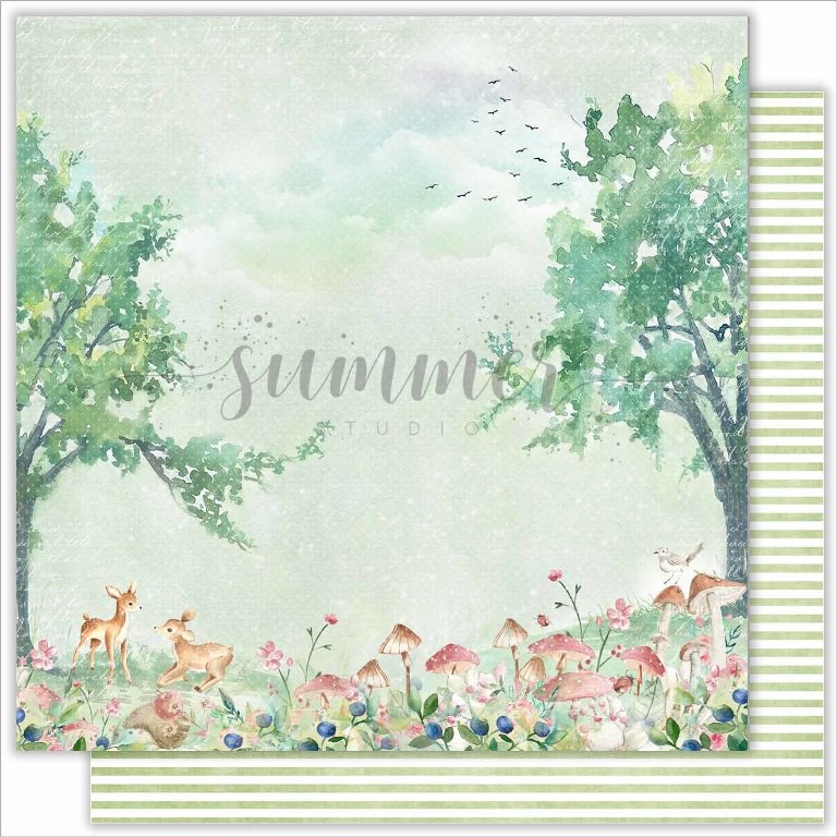Бумага из коллекции "Forest story" Forest (Summer Studio, Россия)