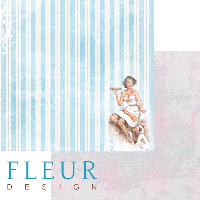 Бумага из коллекции Вишневый десерт "Пирог" (Fleur Design)  