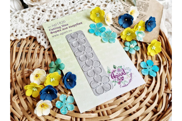 Нож для вырубки "Мелкоцвет Пионовидной розы" (Agiart, Россия)