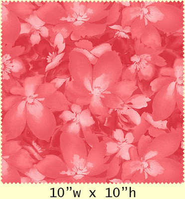 Отрез ткани для пэчворка, коллекция PEPPY "Catalina", цвет Коралловый, 50*55 см, 100% хлопок (США)