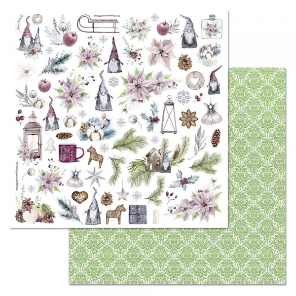 Бумага из коллекции "Новогодние гномы" Картинки (для вырезания) (ScrapMania)