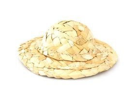 Шляпа соломенная миниатюрная, круглая, 8,1 см, цвет Натуральный
