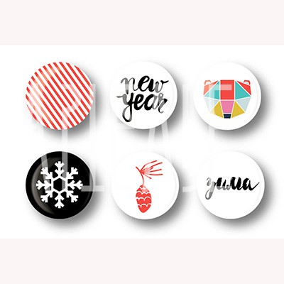 Набор фишек из коллекции ZIMAлогия (Артелье, Россия)