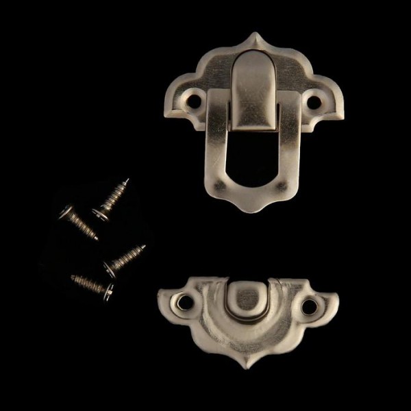 Декоративный замочек для шкатулки, цвет Серебро, 1 шт.