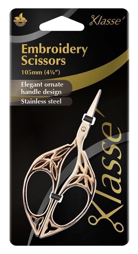 Ножницы для вышивания, 10,5 см, цвет Золотистый, серия "Ornate" (Hemline)
