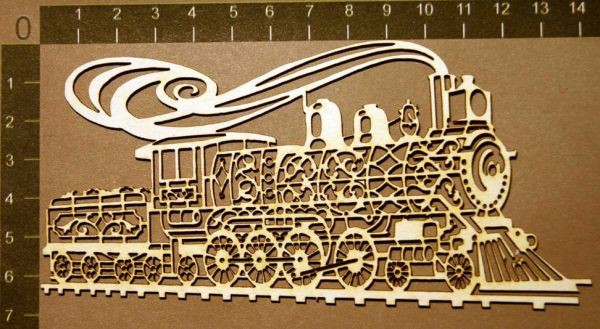 Суперхит! Фигура из чипборда "Паровоз" (By Mama Yaga, Россия)  