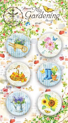 Набор фишек из коллекции "My Gardening" (BeeShabby)  
