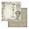 Набор бумаги 20*20 см  Voyages Fantastiques (Фантастическое путешествие), 10 листов (Stamperia)