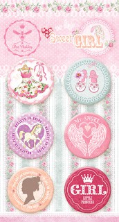 Набор фишек из коллекции "Sweet Girl" (BeeShabby) 