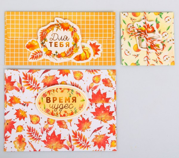 Набор конвертов с вкладышами и декором "Время чудес" (Артузор) 