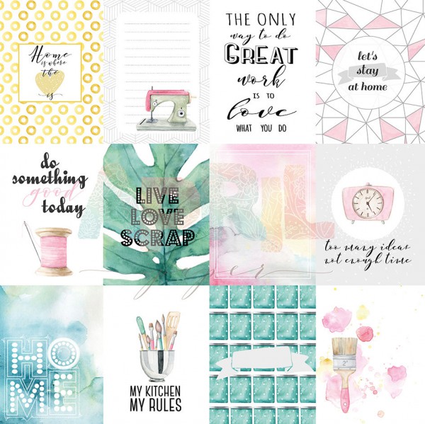 Лист бумаги из коллекции "Cozy home", Ideas (для разрезания) (April, Россия)