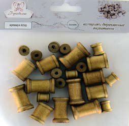 Набор деревянных винтажных катушек, 24 шт. (Мир Рукоделия) 