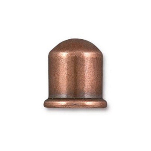 Окончание "Купол" TierraCast, 8 мм, античная медь, 1 шт.