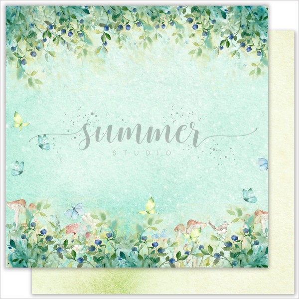 Бумага из коллекции "Forest story" Berry world (Summer Studio, Россия)