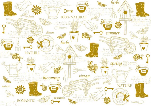 Пленка для шейкеров из коллекции My Gardening с золотым тиснением, размер А4 (Bee Shabby)