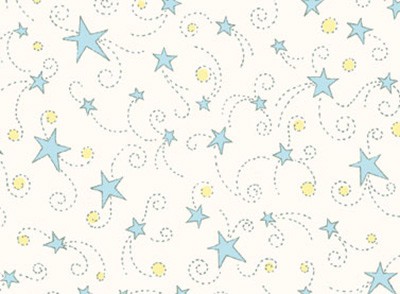 Отрез ткани для пэчворка, Фланель,коллекция PEPPY Finch & Friends, цвет Белый/Голубой, 60*110 см, 100% хлопок (США)