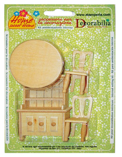 Миниатюрная мебель "Кухня" (Stamperia) 