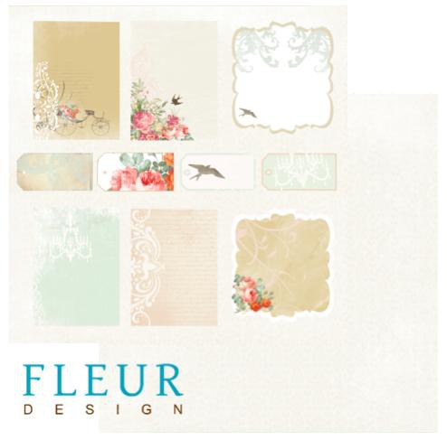 Бумага из коллекции Цветущая весна "Карточки" (Fleur Design)