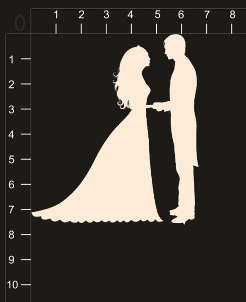 Фигурка из чипборда "Молодожены-3" (byMamaYaga)