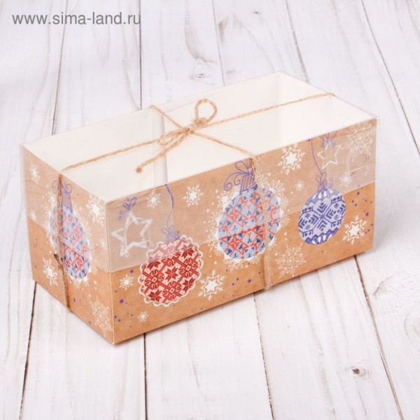 Коробочка для кексов "Волшебство", 8*16*7,5 см (Артузор)