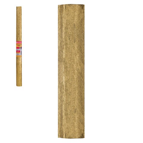 Креп-бумага (гофрированная) Металлик, 22 г/м2, цвет Золото, 50х200 см (BRAUBERG)  