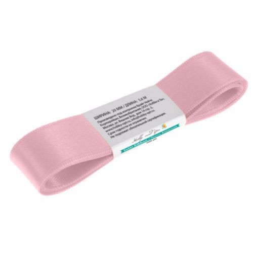 Атласная лента, 20мм, цвет Розовый, 5,6 метра (Hobby & You)