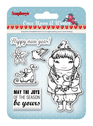 Набор штампов из коллекции "Однажды зимой" #2 (АНГЛ.) (Scrapberry's) 