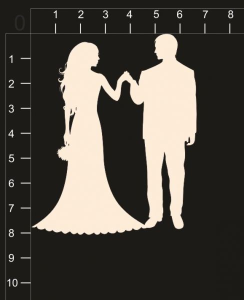 Фигурка из чипборда "Молодожены-5" (byMamaYaga) 