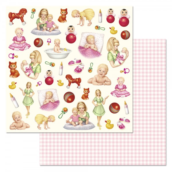 Бумага из коллекции "Кудряшка" Картинки (для вырезания) (ScrapMania)