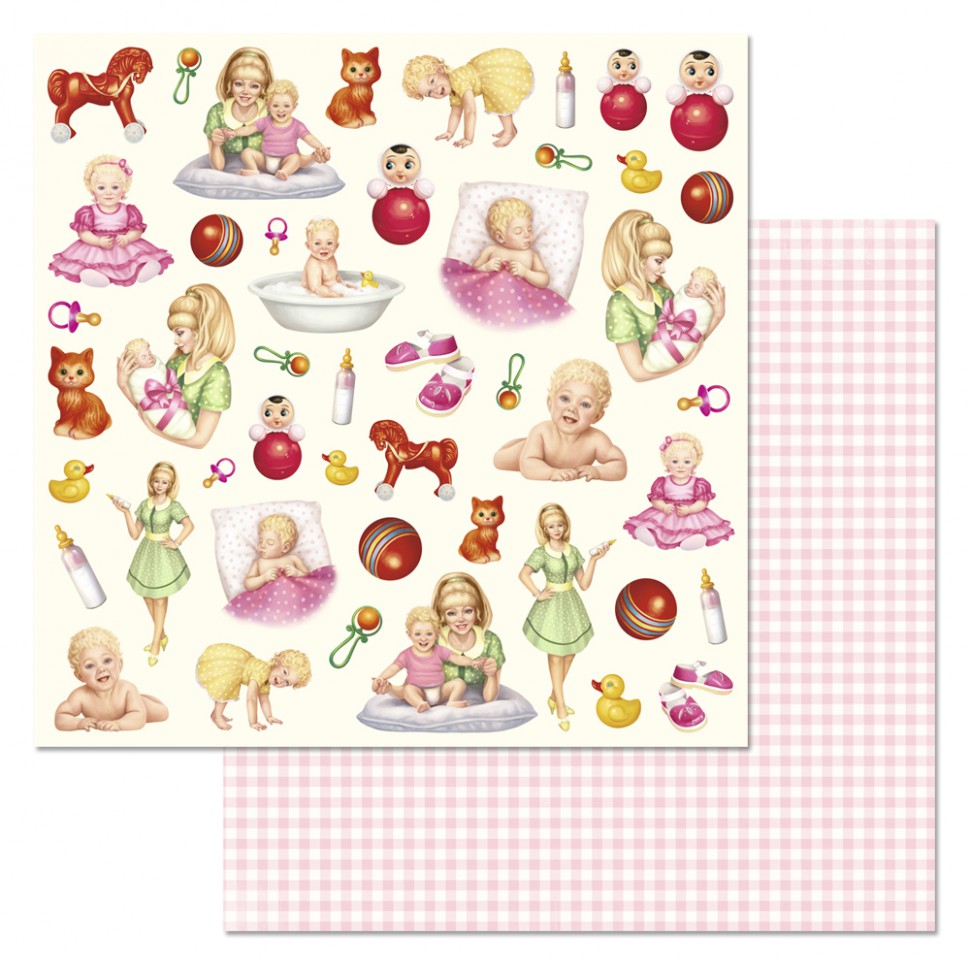 Бумага из коллекции "Кудряшка" Картинки (для вырезания) (ScrapMania)