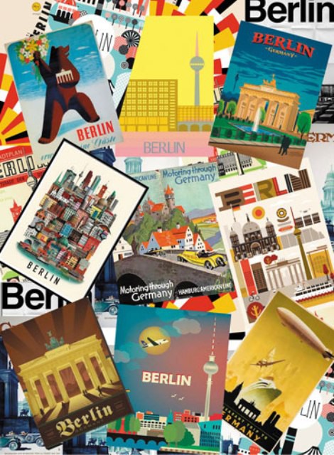 Бумага рисовая для декупажа "Берлин" формат А3, 1 лист (Craft Premier)