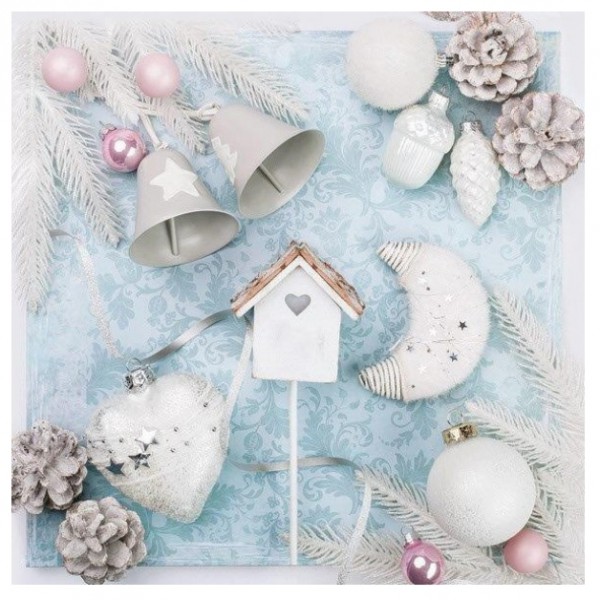 Салфетка 33*33 см из коллекции "Рождество" Декор, 1 штука (Daisy, Польша)