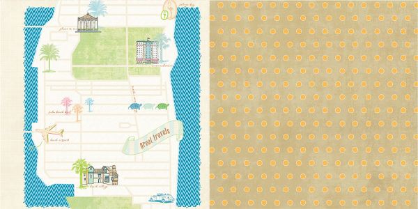 Бумага "Great Travels" из серии Palm Beach (Webster's Pages)