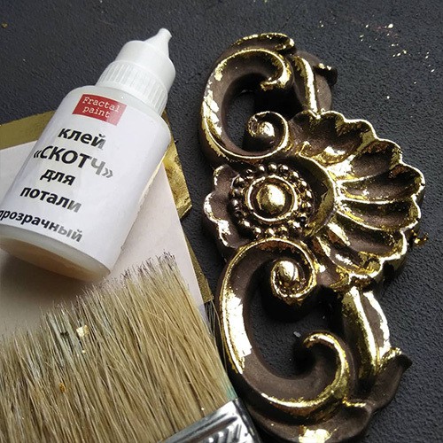 Клей-скотч для потали "Прозрачный" с тонким носиком, 25 мл (Fractal Paint) 