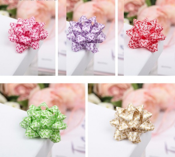 Бант-звезда 5*5*2 см, цвет в ассортименте, по выбору