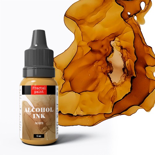 Алкогольные чернила, Жёлтые оттенки, цвет внутри. Концентрированные, 5 мл/ 15 мл (Fractal Paint)  