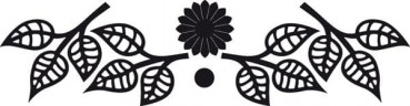 Нож для вырубки и эмбоссирования "Daisy and leaves " от Marianne Design