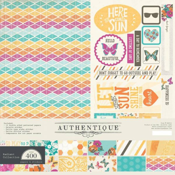 Набор бумаги и украшений 30.5*30.5 см из коллекции Radiant  (Authentique) 