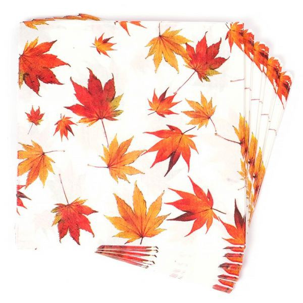 Салфетка 33*33 см "Осенние листья", 1 штука (Magic 4Hobby)