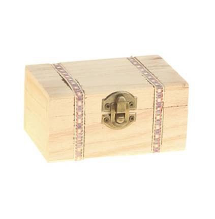 Заготовка для декорирования Шкатулка со вставками орнамента 11*7*5,5 см