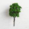 Дерево миниатюрное с округлой кроной, высота 11 см, цвет Зеленый, 1 шт.
