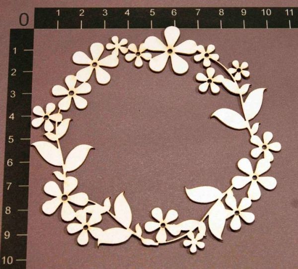 Фигурка из чипборда "Цветочная", 1 штука, (By Mama Yaga, Россия)