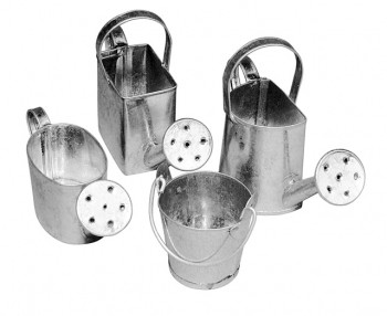 Набор миниатюрных предметов Лейки и Ведро, 4 штуки (Rayher) 