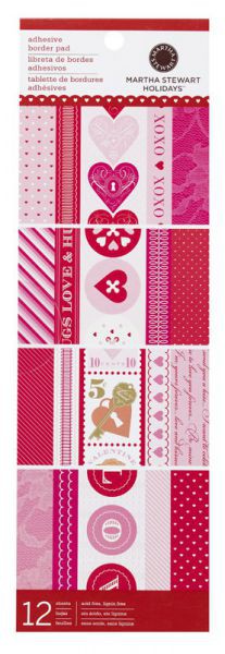 Набор самоклеящихся бордюров из коллекции "Key & Heart", 10*30см (Martha Stewart) 