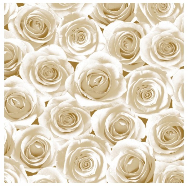 Салфетка 33*33 см из коллекции "Ланч каждый день" Белые розы, 1 штука (Maki)