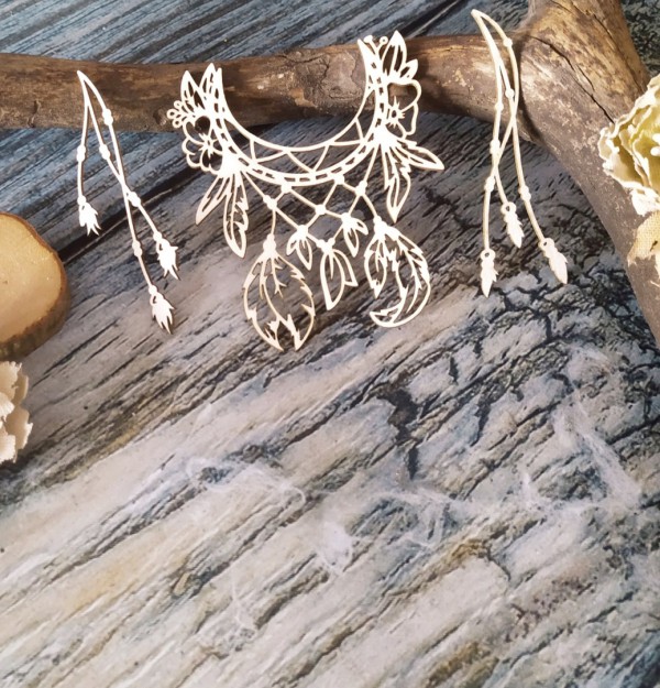 Набор украшений из чипборда "Бохо" #3 (Арт-студия Матрешка, Россия)