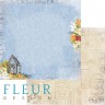 Набор бумаги 15*15 см из коллекции "Краски осени", 24 листа (FLEUR design)